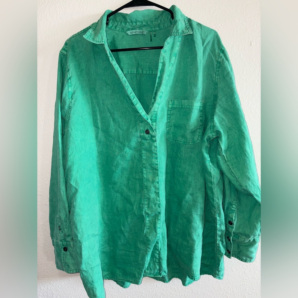 Soft Surroundings Teal Blouse